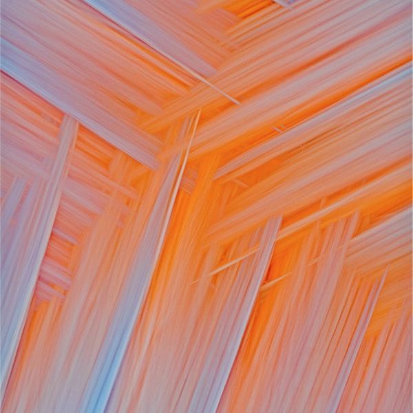 Abstract graphic with smooth flowing lines in soft colors.